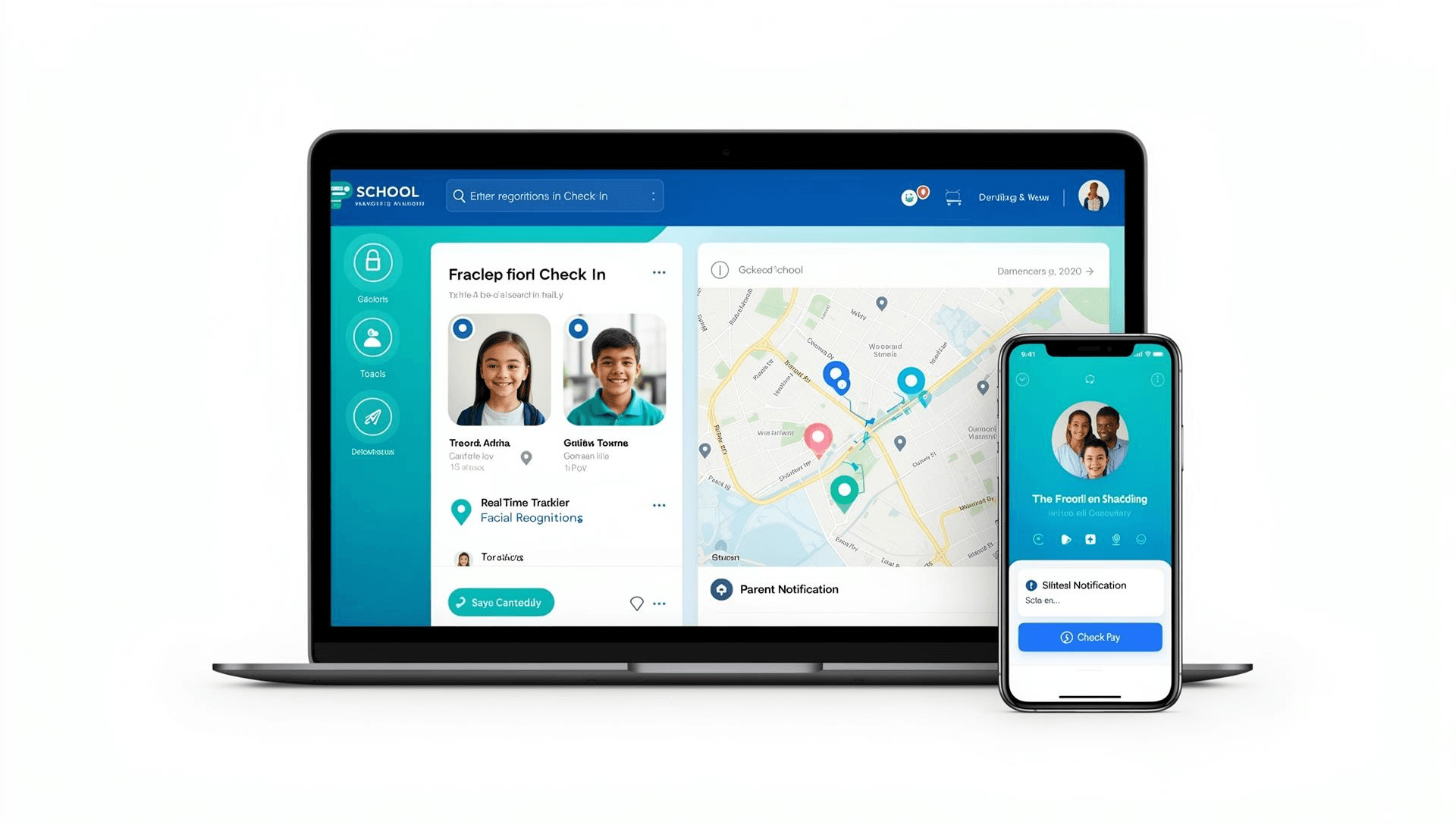 Plataforma de monitoramento de van escolar com reconhecimento facial